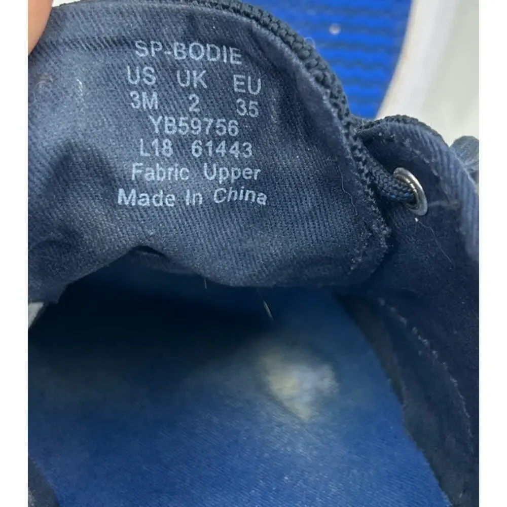 Sperry Bodie Boat Shoe Youth Unisex Navy Washable Lace Up Size 3M